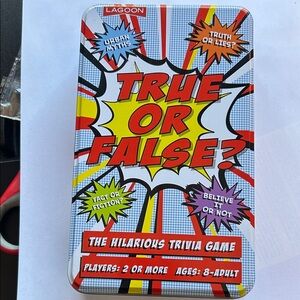 True or False Trivia Game